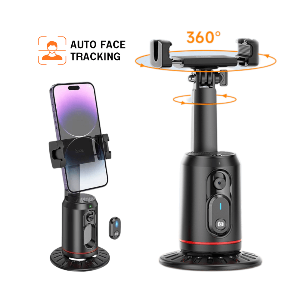 ขาตั้งมือถือ HOCO K23 AI SMART TRACKING หมุนได้ 360° ติดตามใบหน้าอัตโนมัติ รีโมท BLUETOOTH 5.2 ควบคุมด้วยท่าทาง และฐานยึดขนาด 1/4 นิ้ว_11